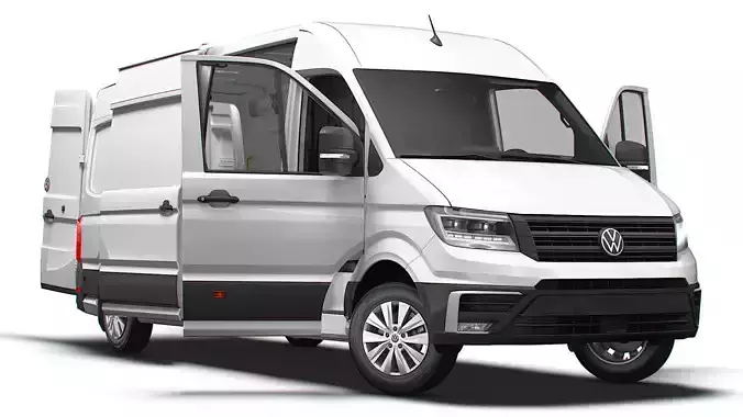 VW Crafter Van LWB HR HQInterior 2025 3D model VW Crafter Van LWB HR HQInterior 2025 3D model