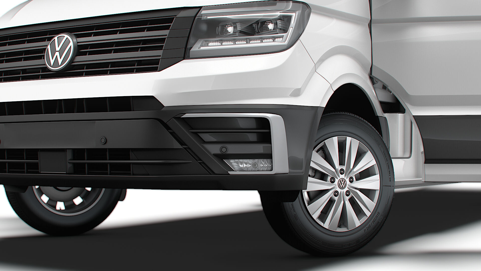 VW Crafter Van LWB HR HQInterior 2025 3D model_31