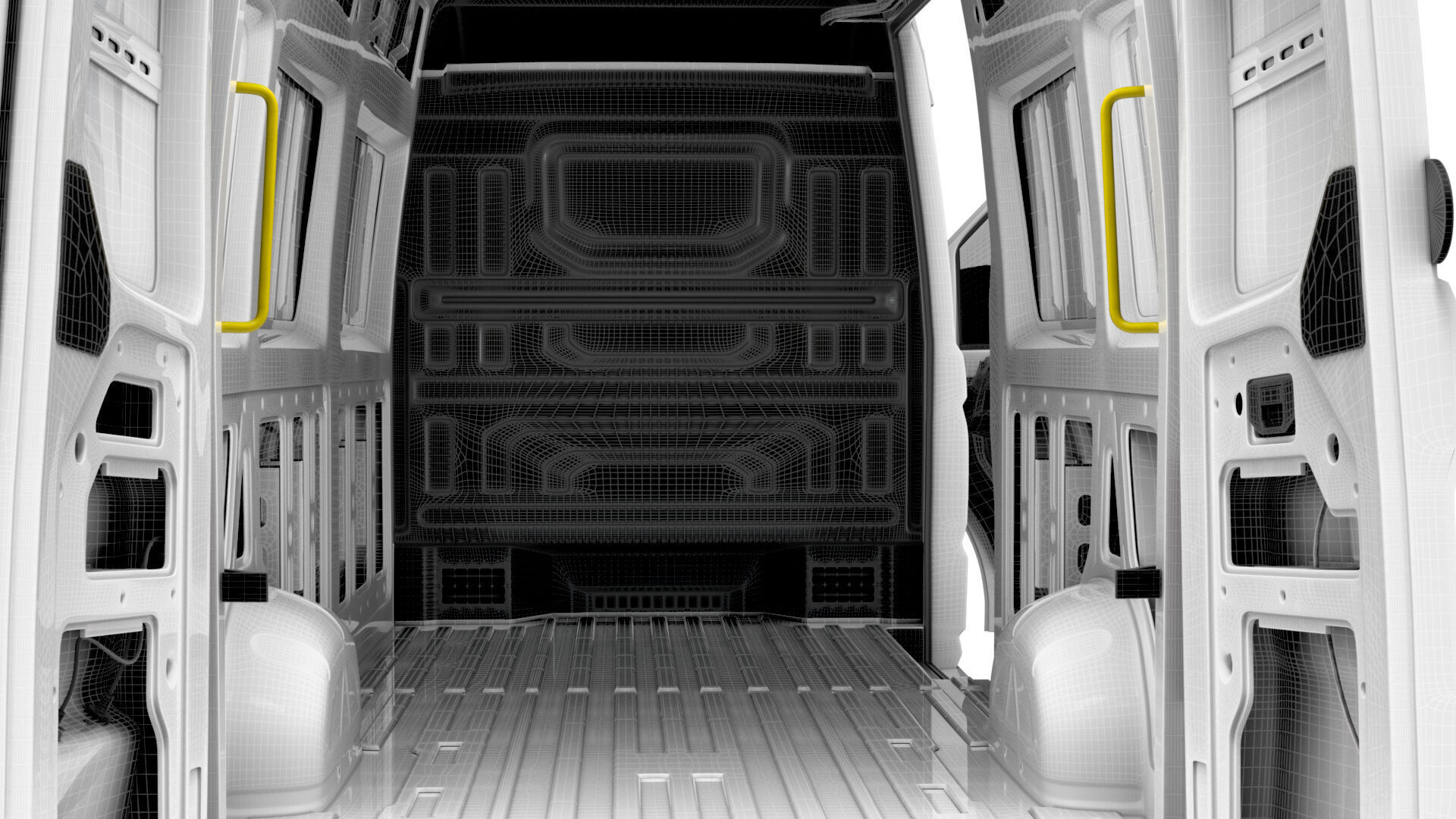 VW Crafter Van LWB HR HQInterior 2025 3D model_19