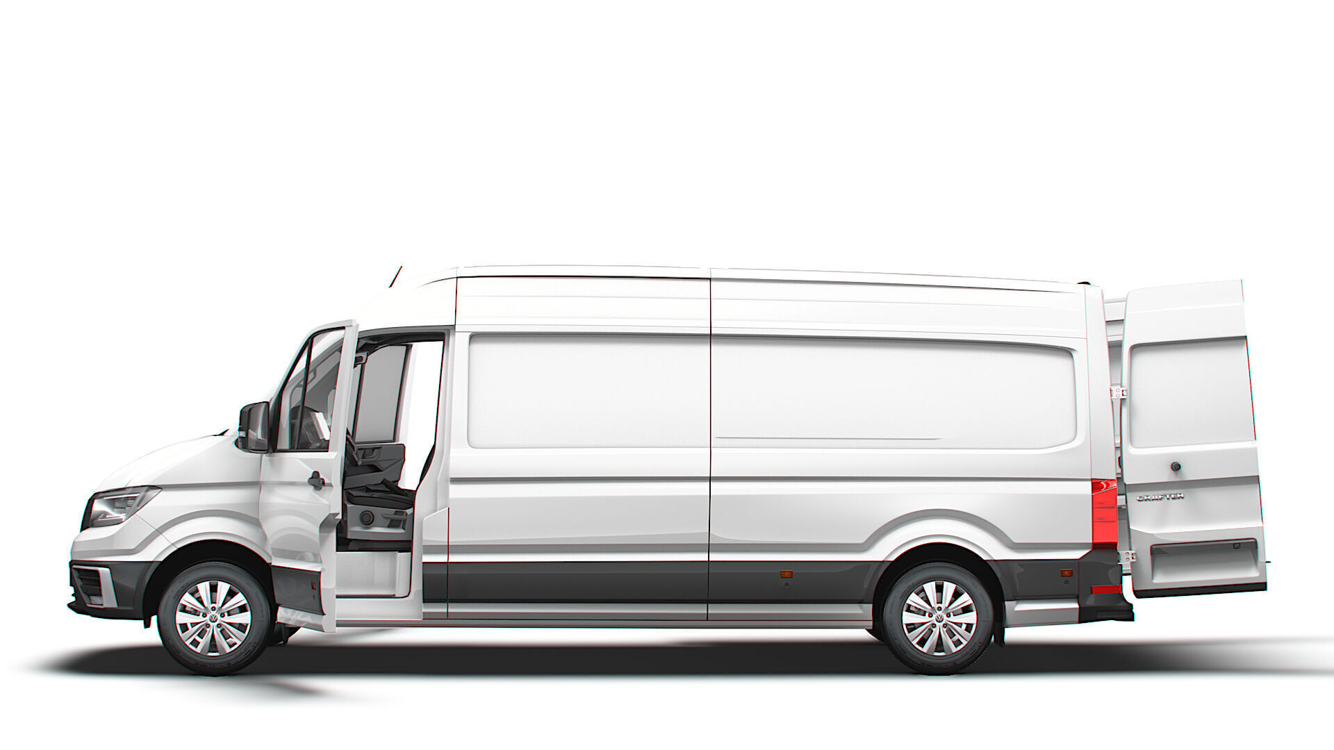 VW Crafter Van LWB HR HQInterior 2025 3D model_26