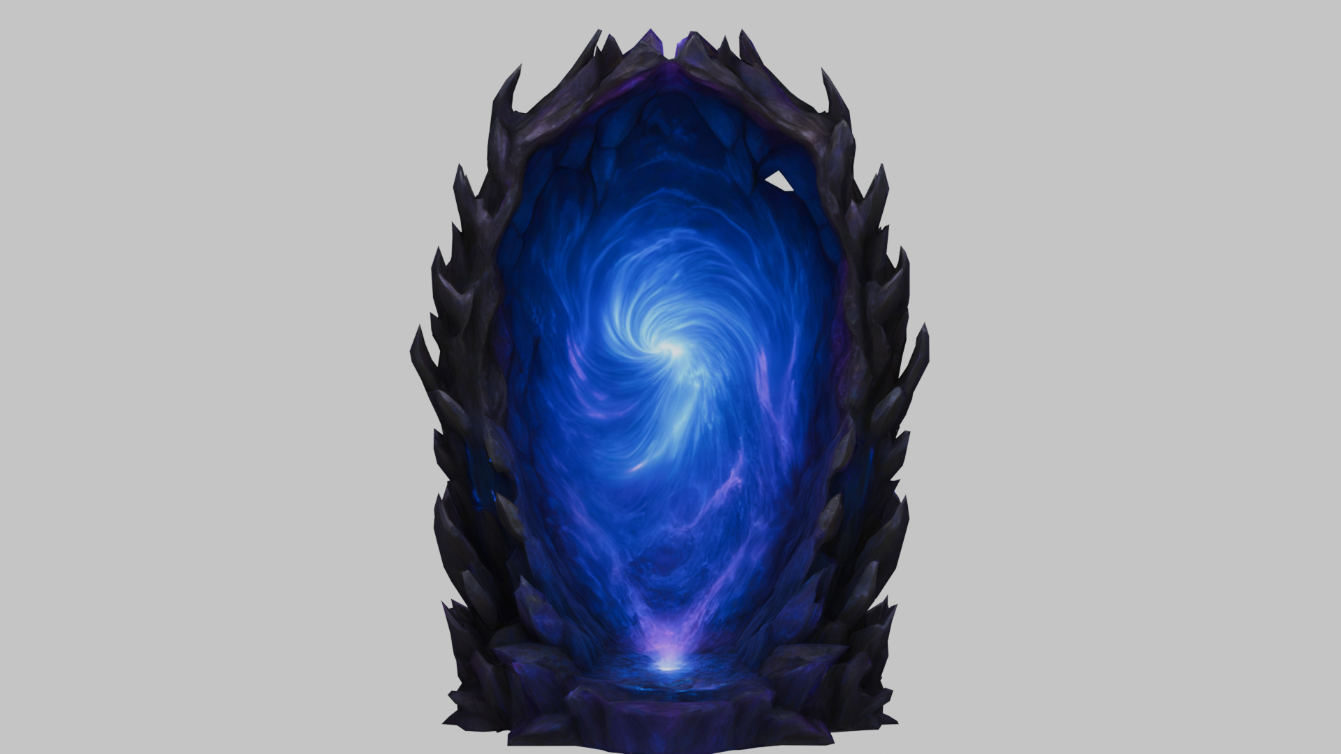 Blue Portal 3D Model Low-poly 3D model_4
