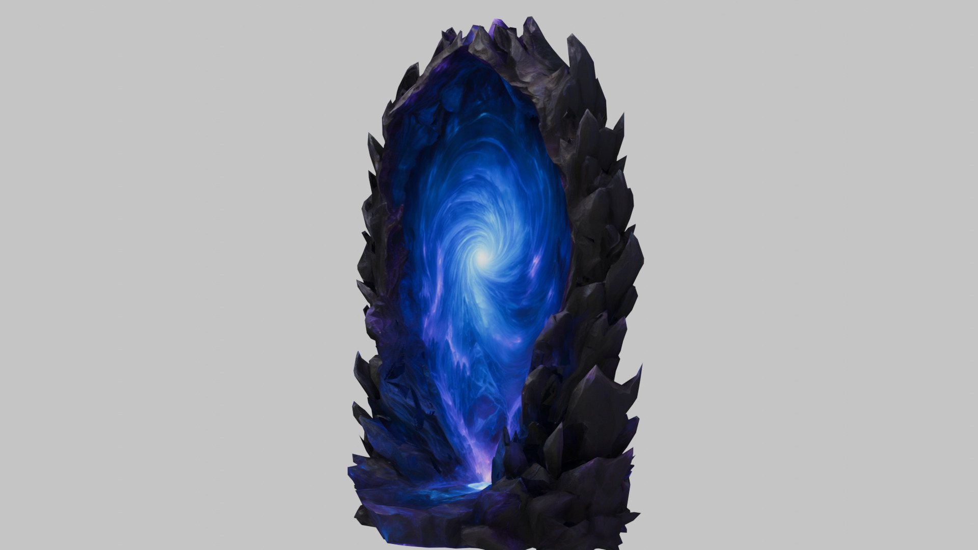 Blue Portal 3D Model Low-poly 3D model_7