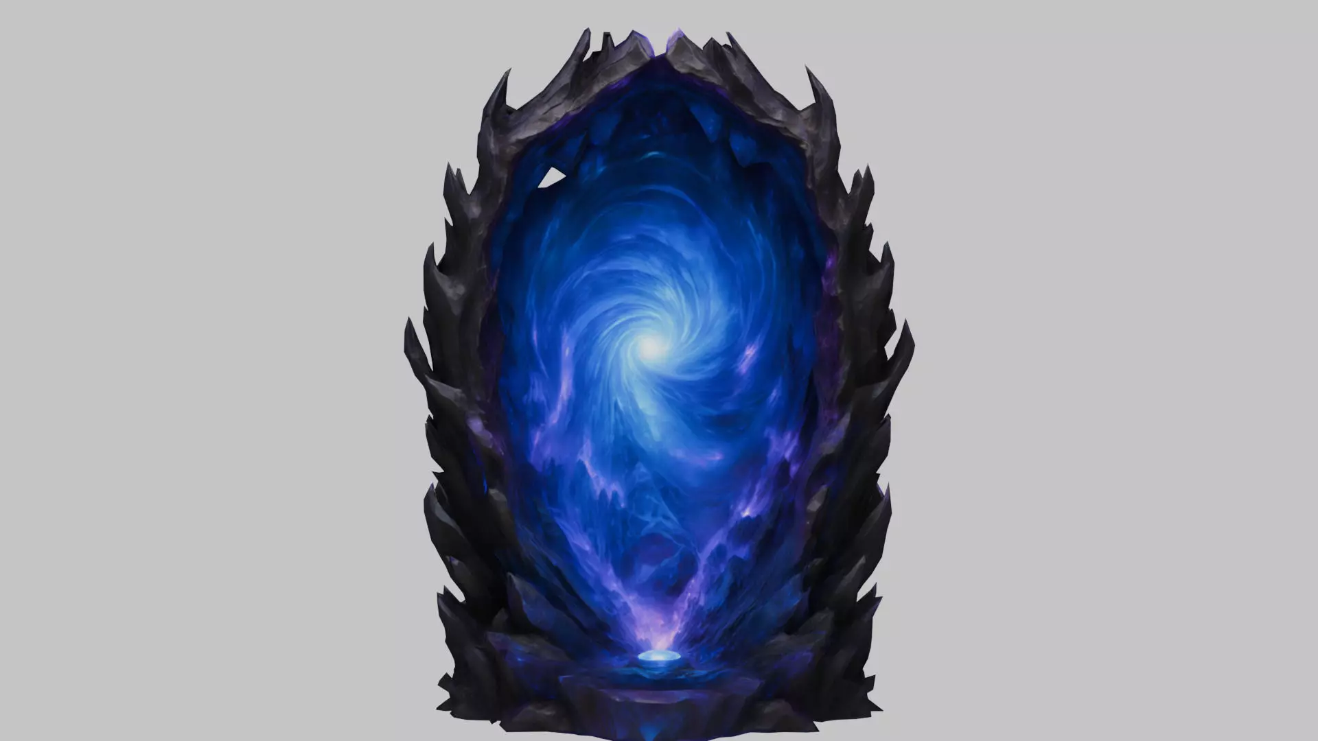 Blue Portal 3D Model Low-poly 3D model_0
