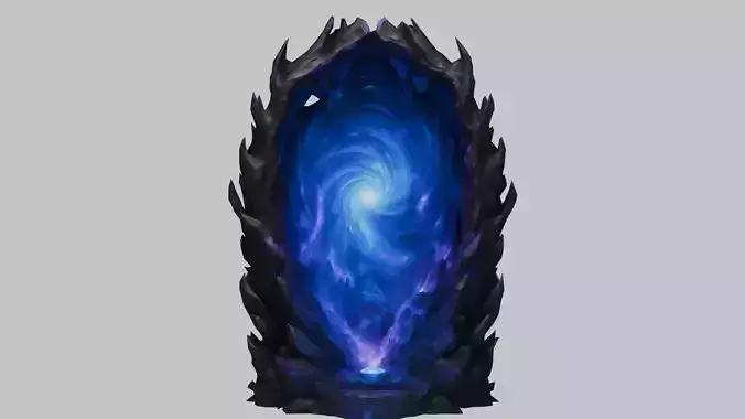 Blue Portal 3D Model