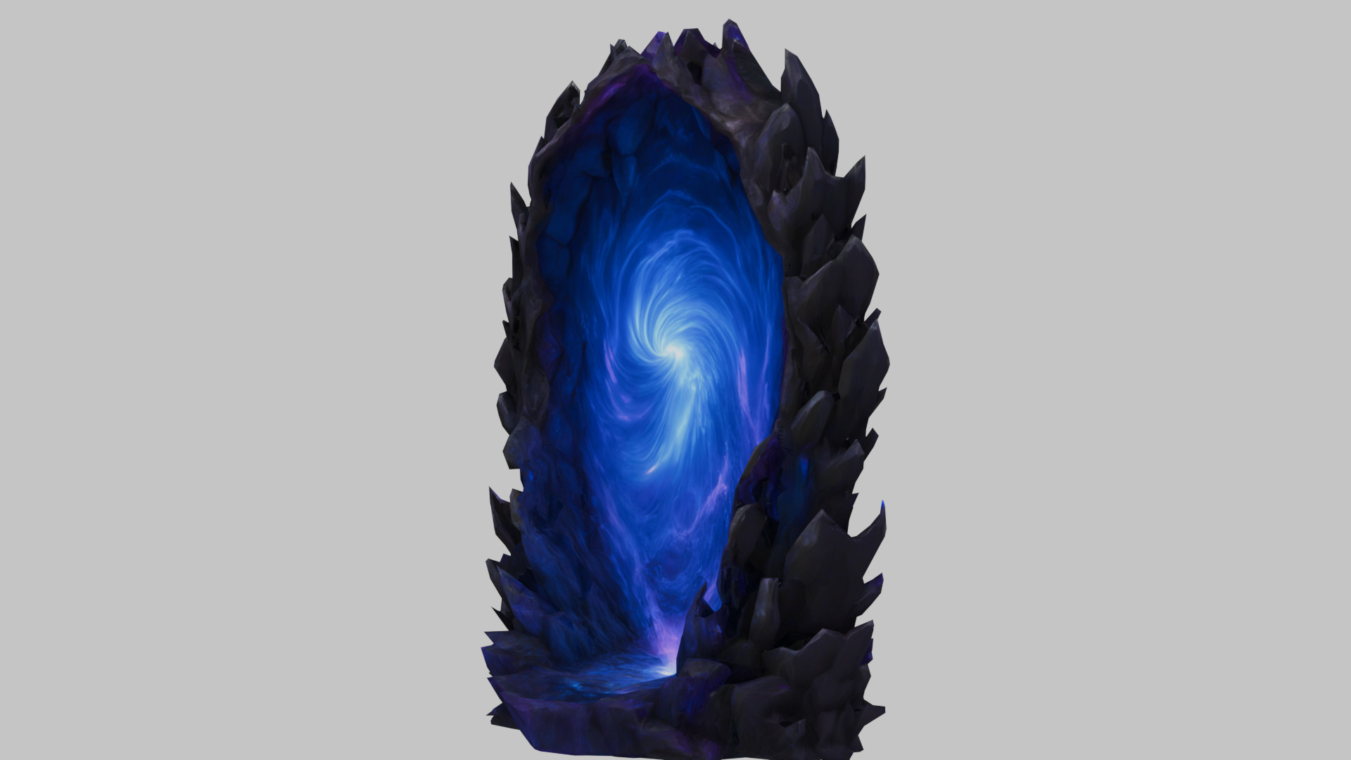 Blue Portal 3D Model Low-poly 3D model_3
