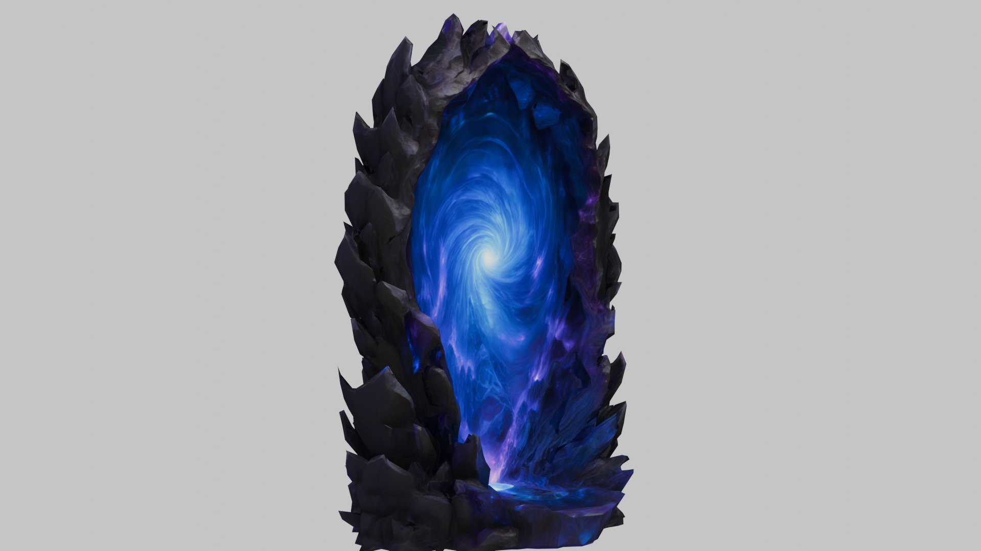 Blue Portal 3D Model Low-poly 3D model_1