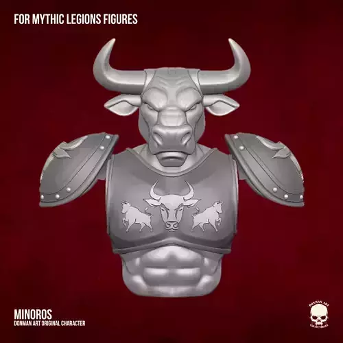 Minoros Mythic Legions 3D printable For Action Figures