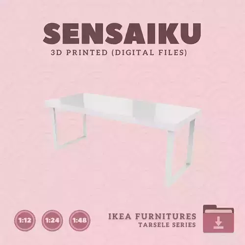 2 TARSELE Extendable Table 78 In for Dollhouse - IKEA - 3D Print