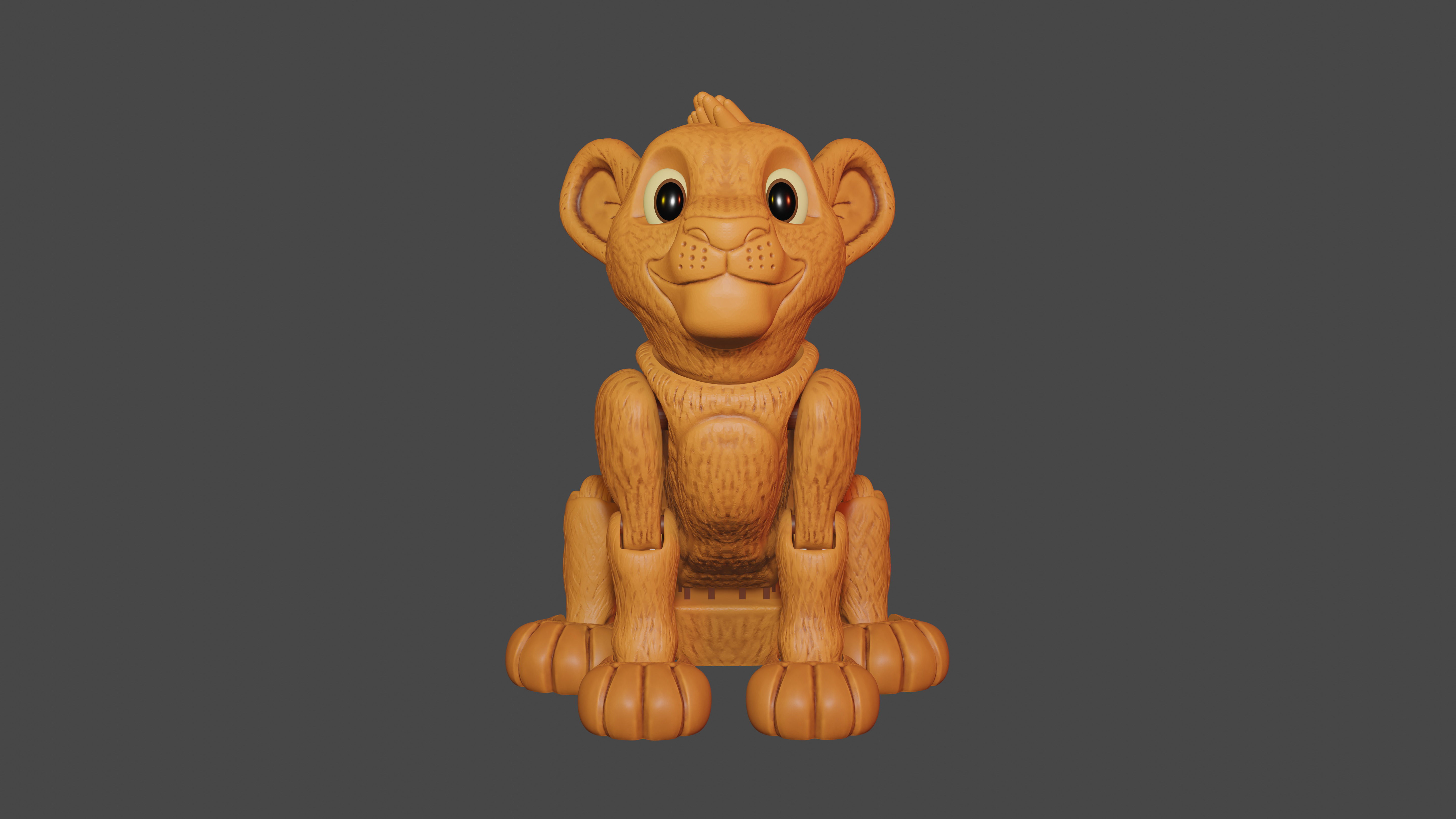 Flexi Simba 3D print model_9