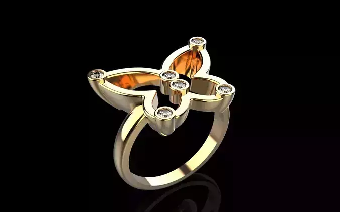 Butterfly ring model 1053