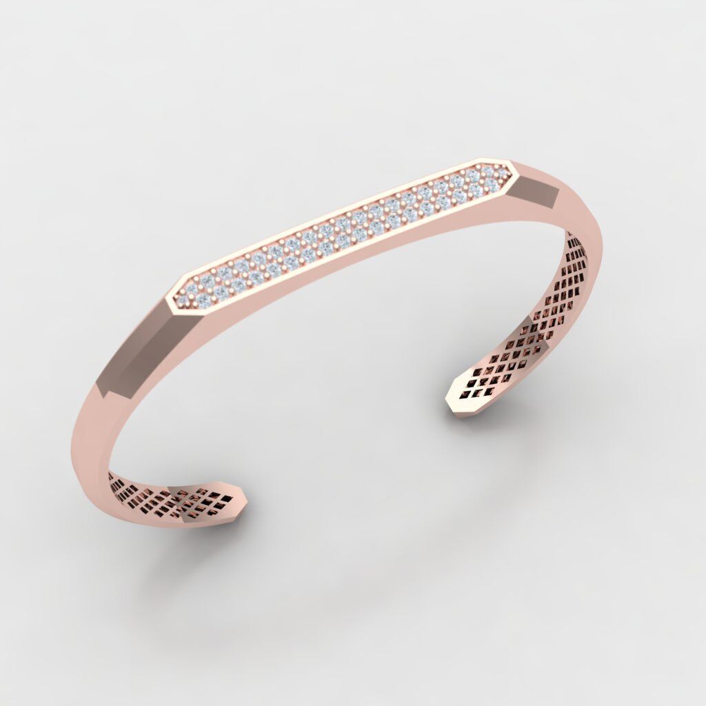 david yurman men bracelet 3D print model_7