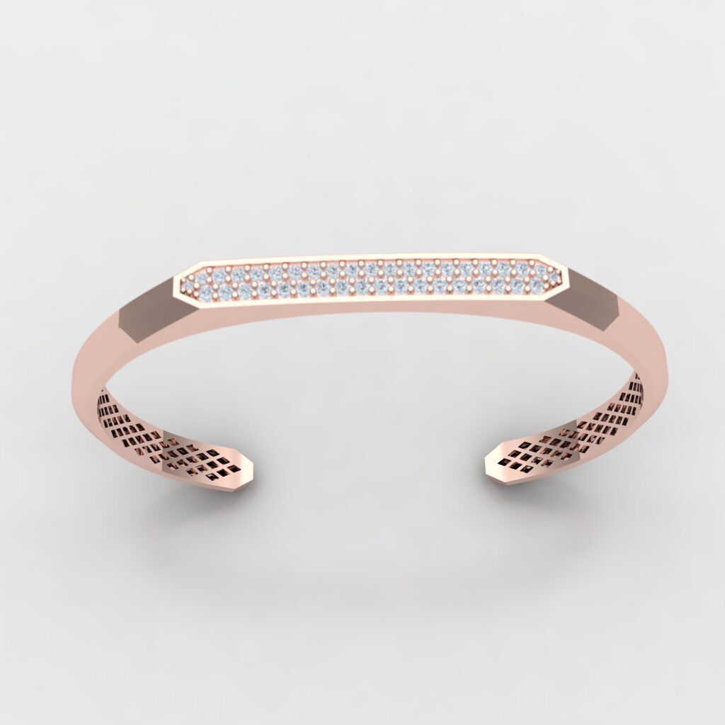 david yurman men bracelet 3D print model_8