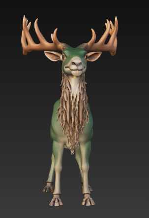 Forest Creature Low-poly 3D model_1