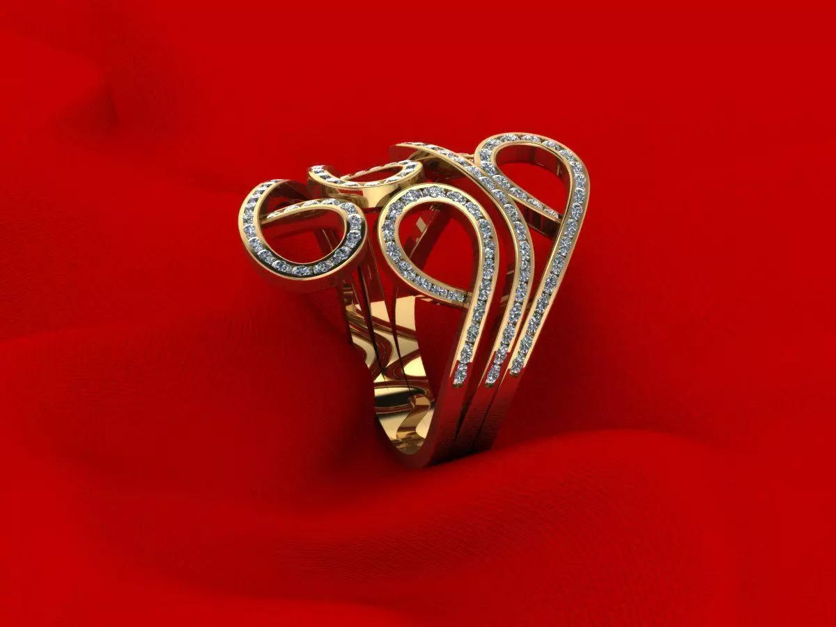 Fashion Wedding Ring 275 3D print model