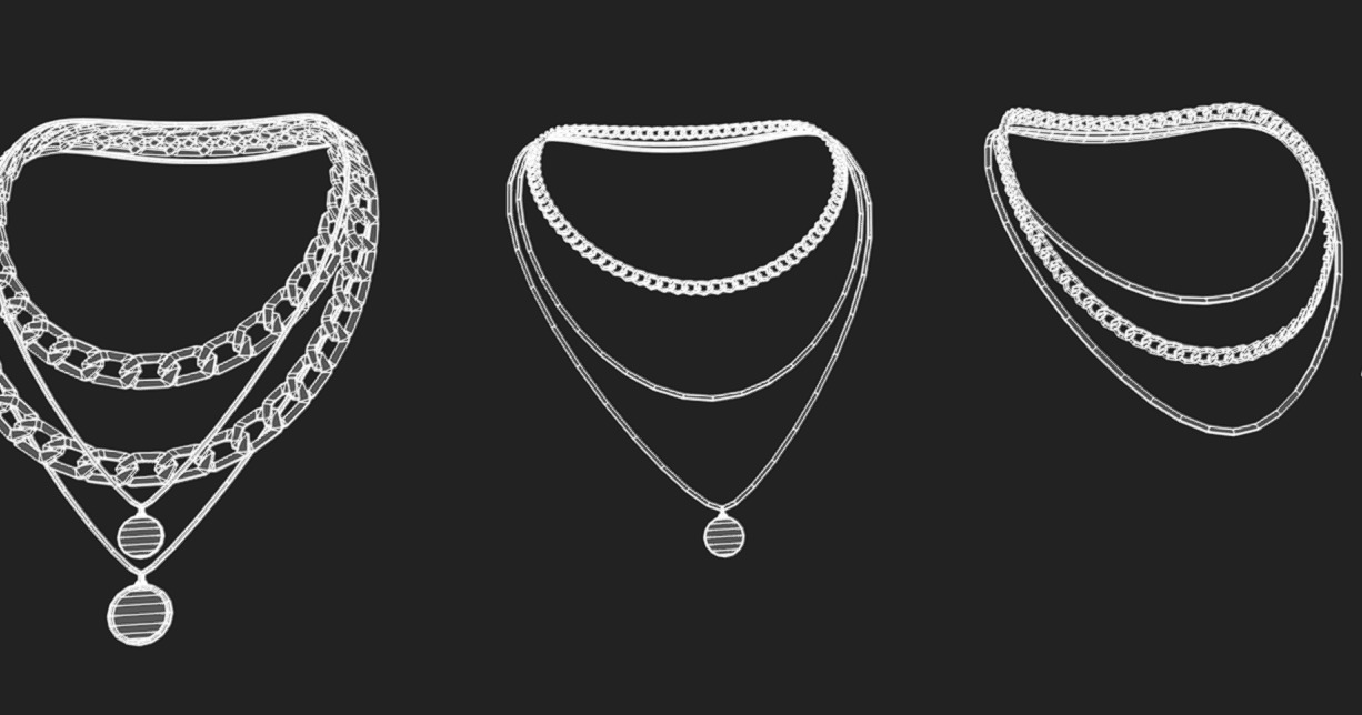 Jewelry Packs 01 - 02 - 03 Low-poly 3D model_17
