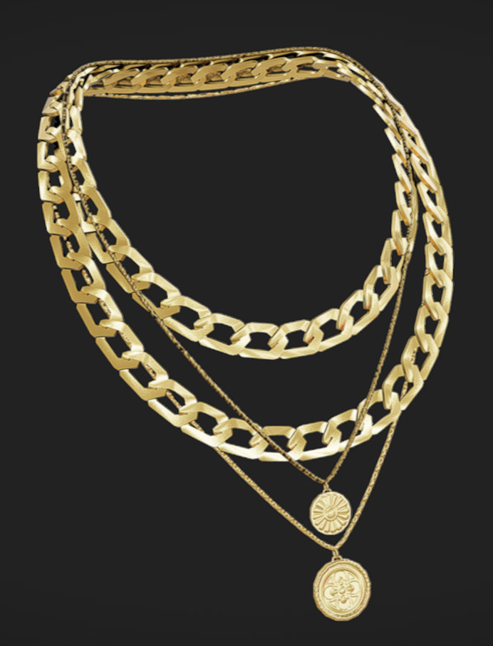 Jewelry Packs 01 - 02 - 03 Low-poly 3D model_7