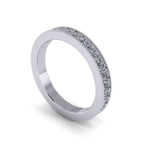 Woman Wedding Ring WB-V4 3D print model