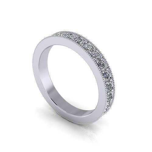Woman Wedding Ring WB-V3 3D print model