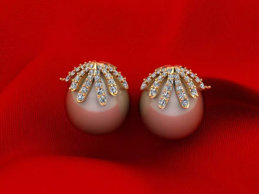 Pear Earring 683 Free 3D print model