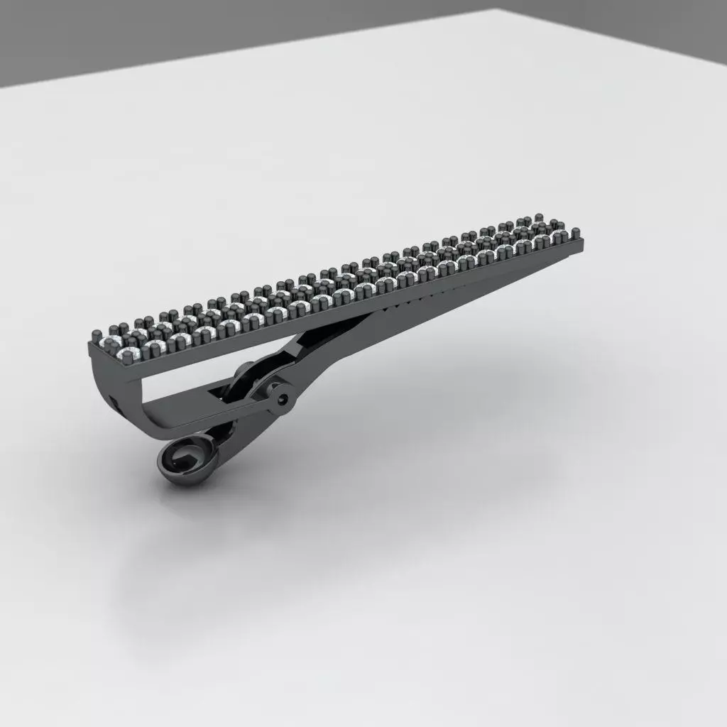 tie clip 3D print model_0