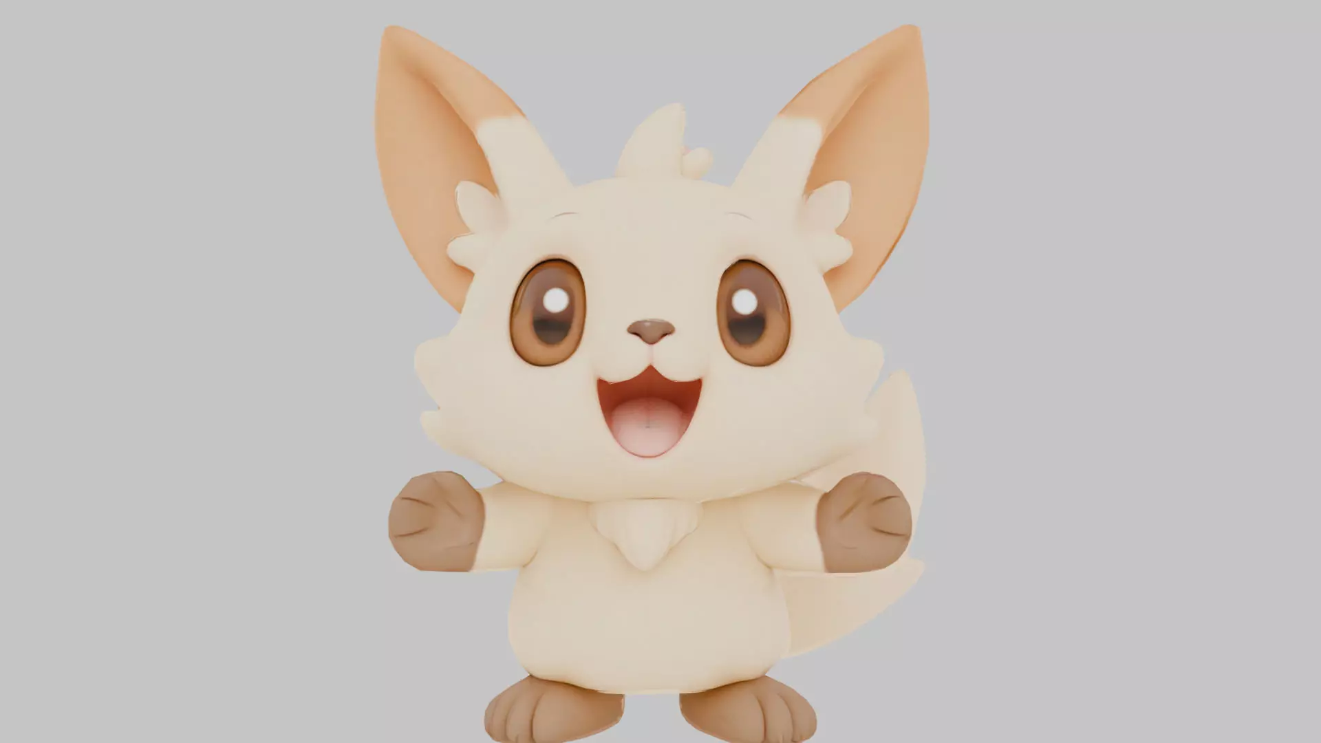 Cartoon Character 3D Model Low-poly 3D model_0