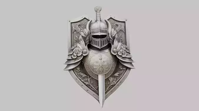  Knights Crest 3D model
