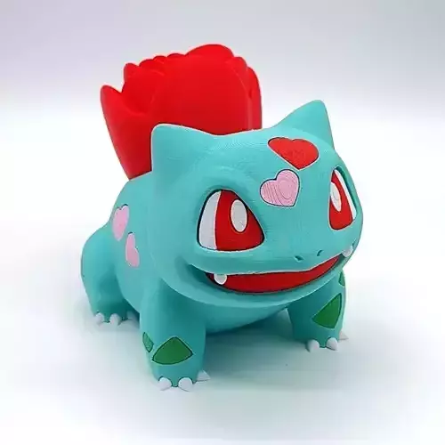 POKEMON BULBASAUR - FLOWER - BY COLORS 3D print model