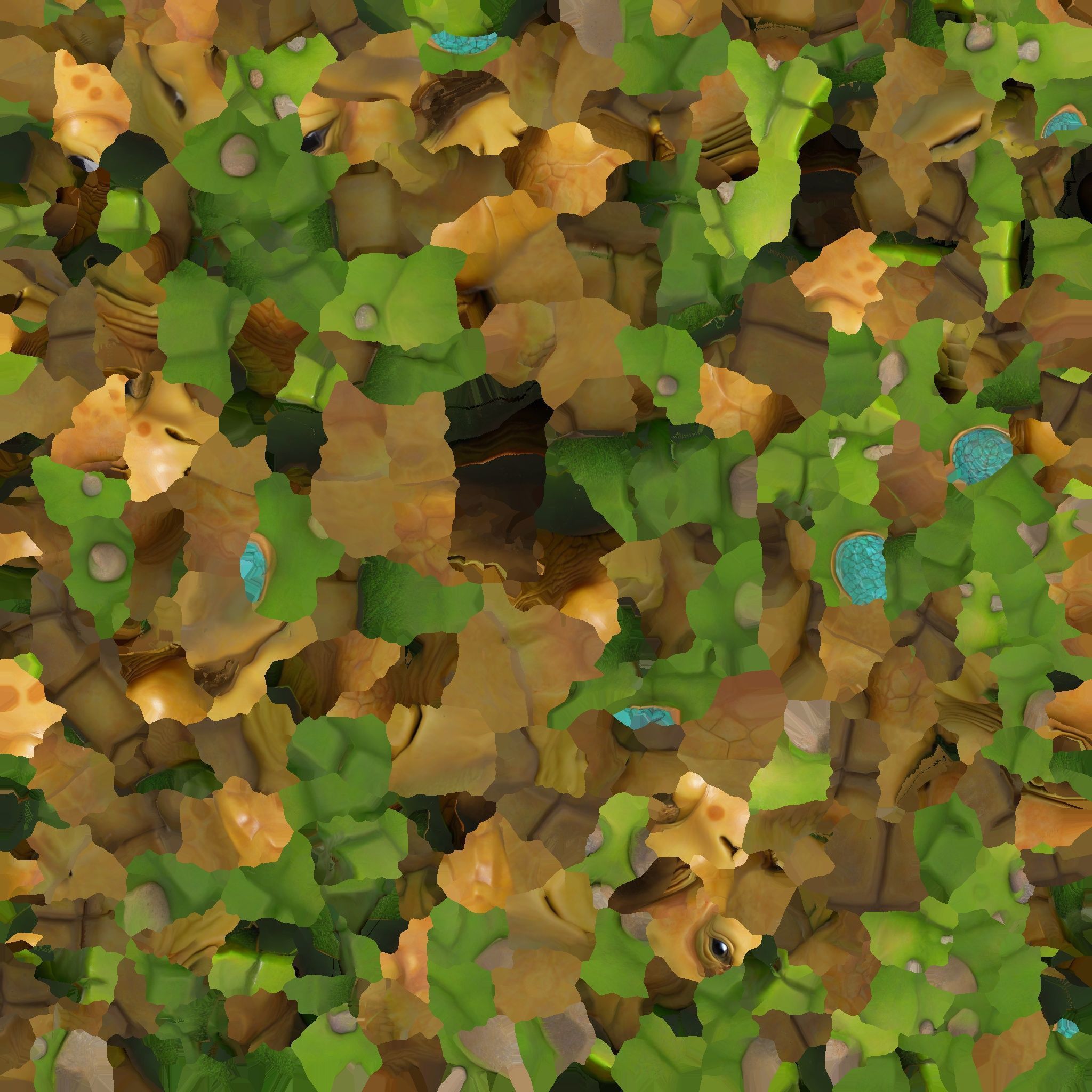 Island Turtle Low-poly 3D model_8