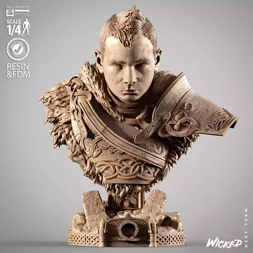 Wicked Movies Atreus Portrait Bust 3D print model