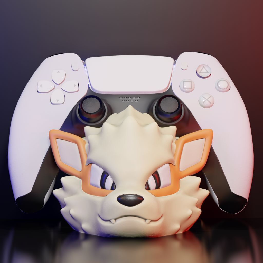 Arcanine Controller Holder - Pokemon 3D print model_7