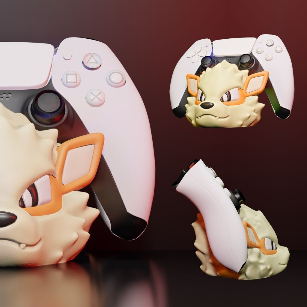 Arcanine Controller Holder - Pokemon 3D print model_6