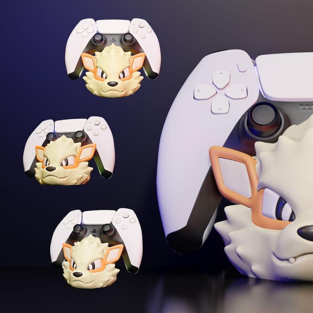 Arcanine Controller Holder - Pokemon 3D print model_5
