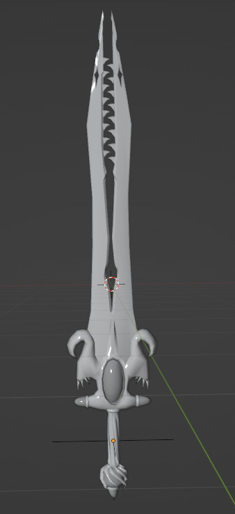 Dawnfang and Duskfang Sword Oblivion Replica 3D print model_2