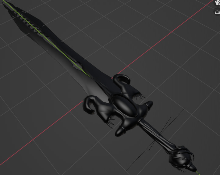 Dawnfang and Duskfang Sword Oblivion Replica 3D print model_1