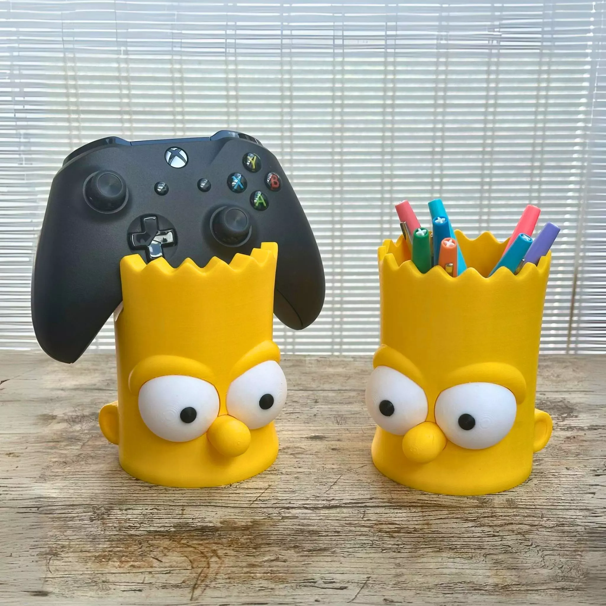 BART SIMPSON CONTROLLER HOLDER - PENCIL HOLDER 3D print model_0