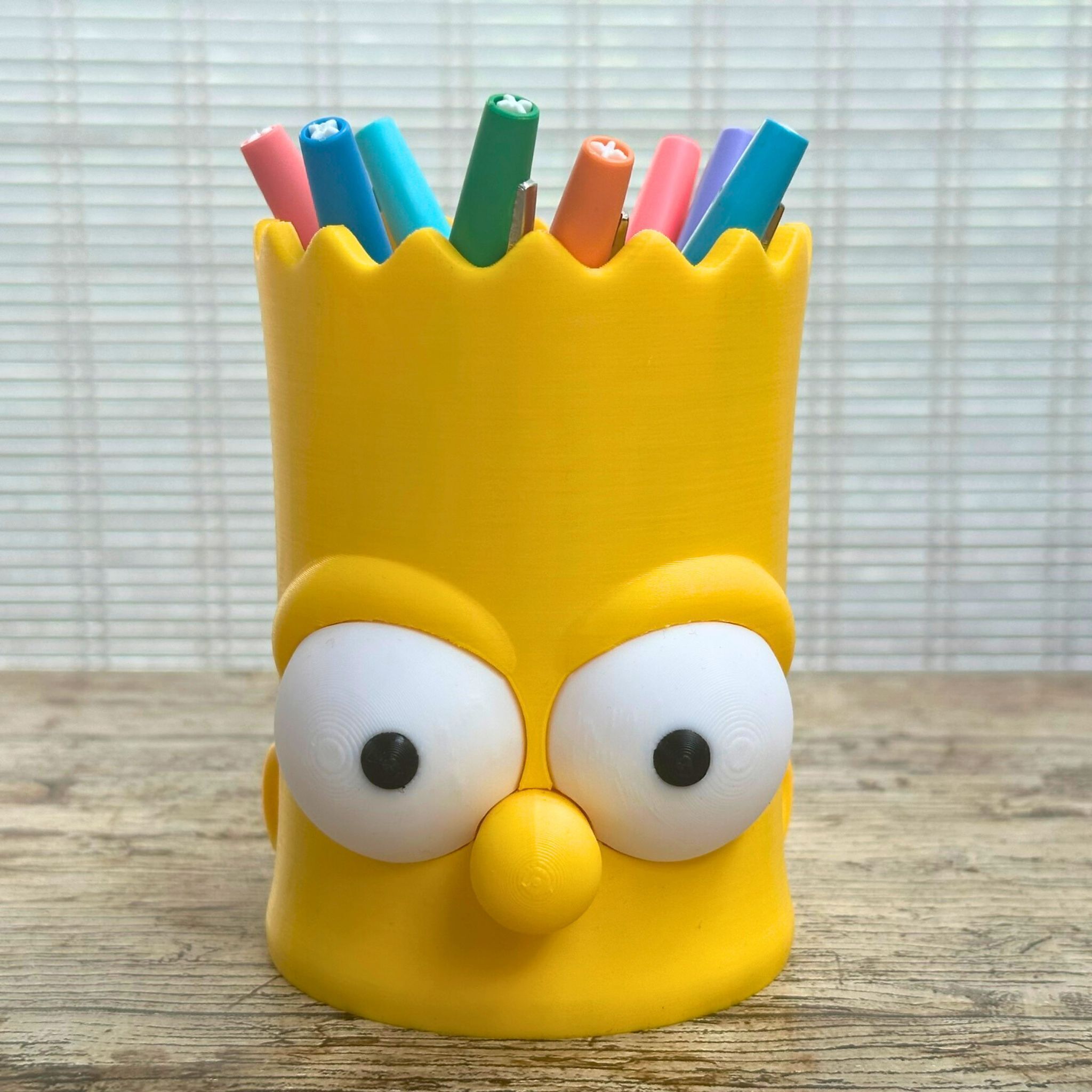 BART SIMPSON CONTROLLER HOLDER - PENCIL HOLDER 3D print model_4