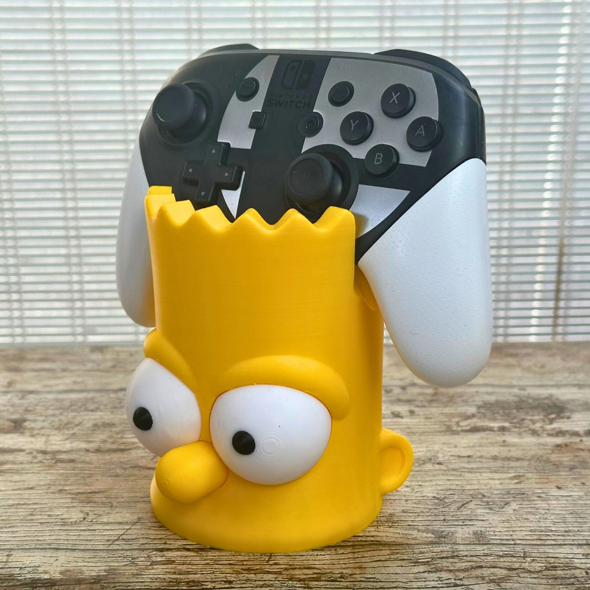 BART SIMPSON CONTROLLER HOLDER - PENCIL HOLDER 3D print model_1