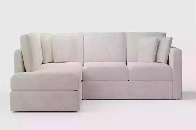 James 3 Seat Left Bumper Sectional 3D model