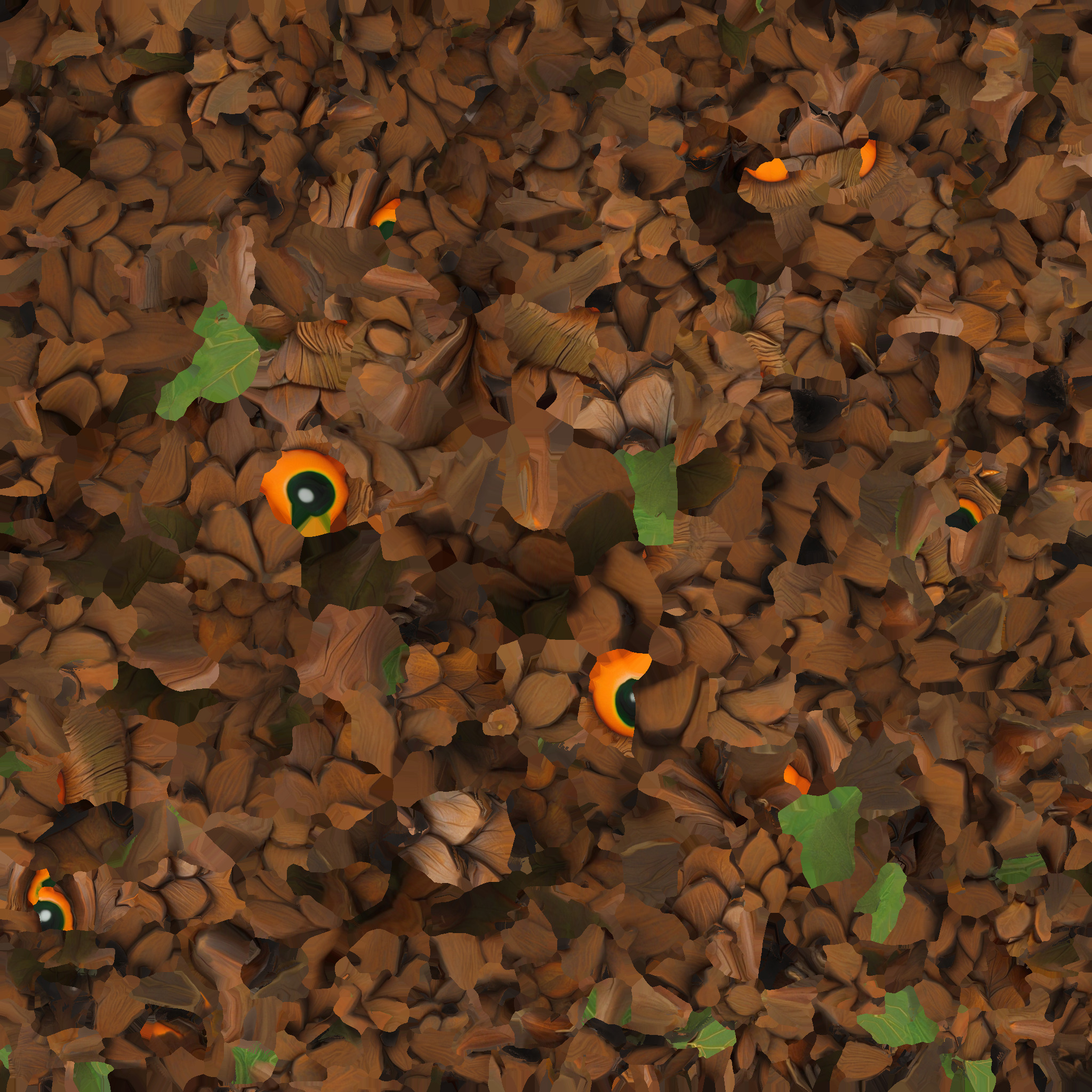 Pinecone Owl Low-poly 3D model_9