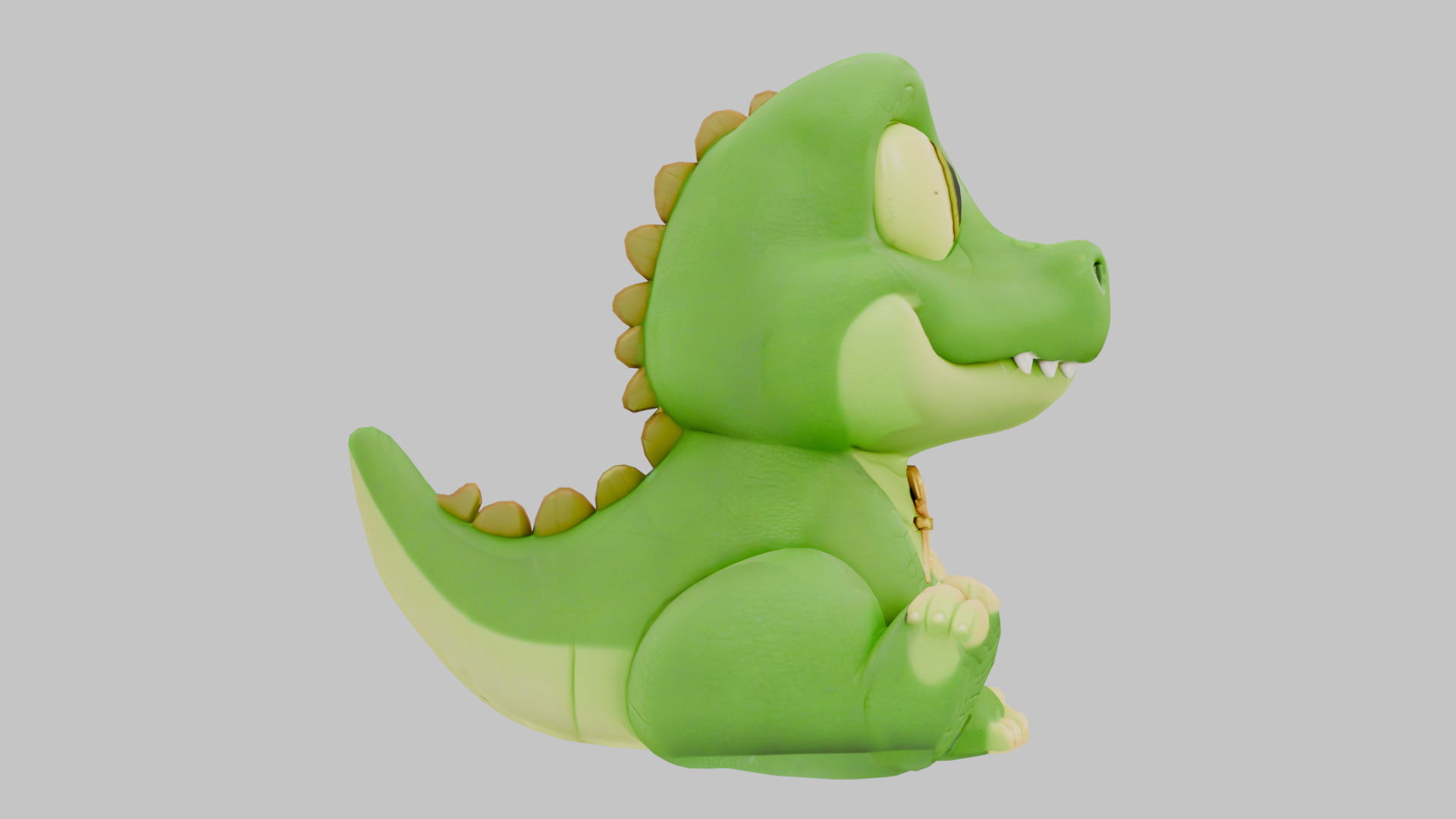Nile Croc Pet Low-poly 3D model_2