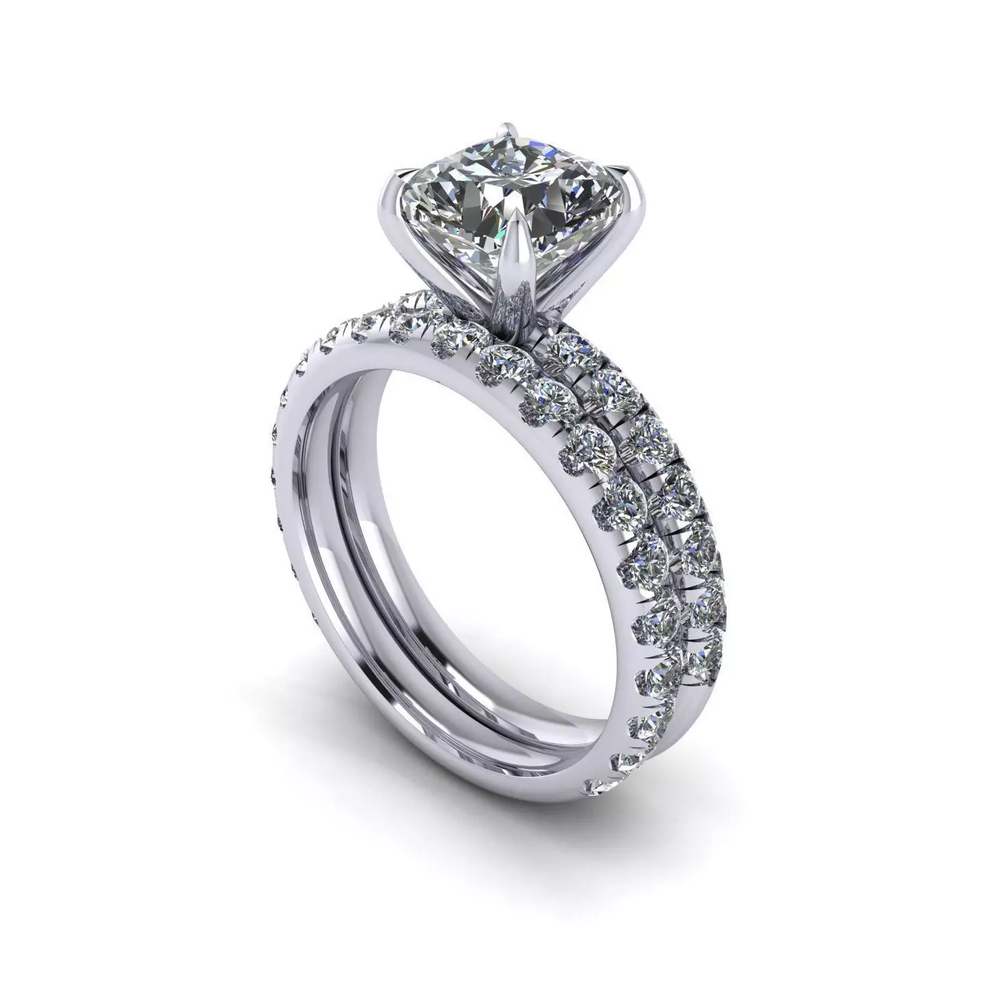 Woman Wedding Ring V2 3D print model