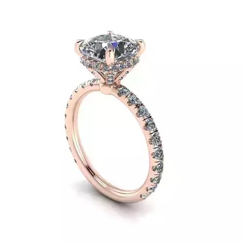 Pav Set Woman Engagement Ring