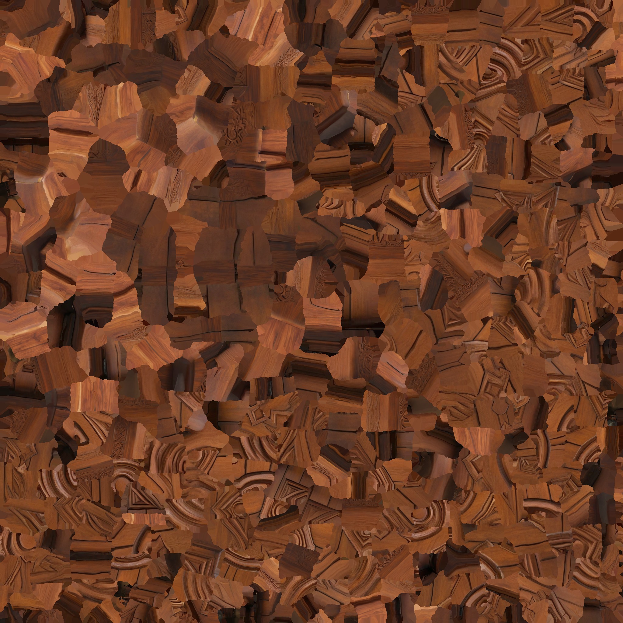 Mystic Wooden Door Low-poly 3D model_8