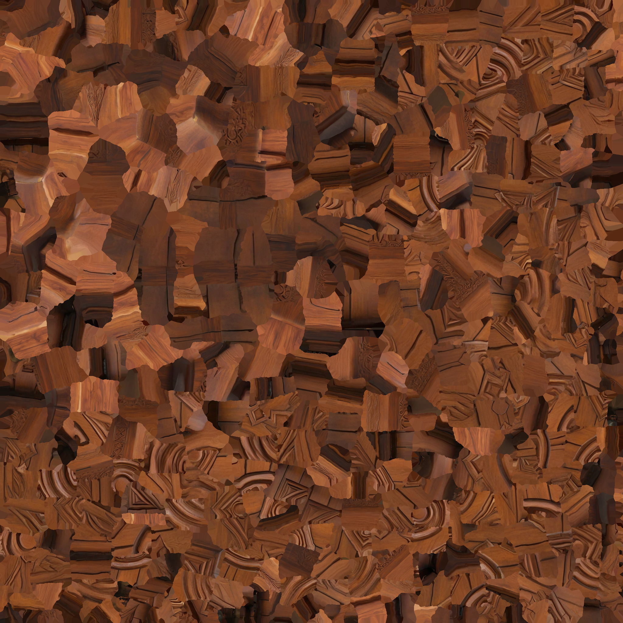 Mystic Wooden Door Low-poly 3D model_9