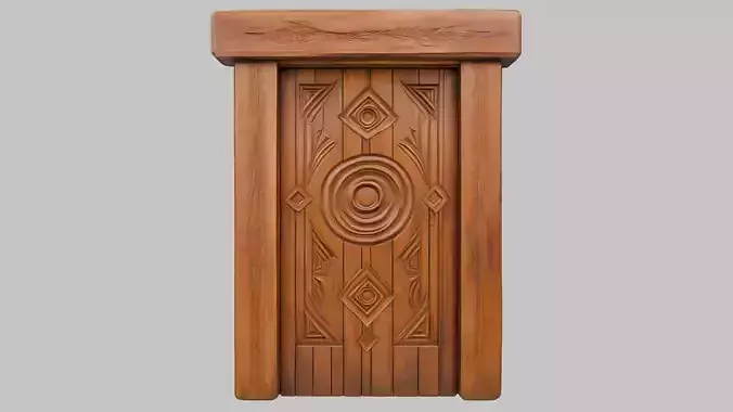 Mystic Wooden Door