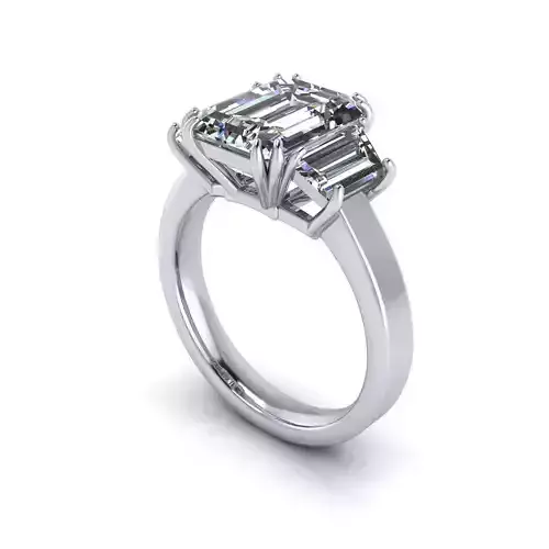 Double Prongs Woman Ring