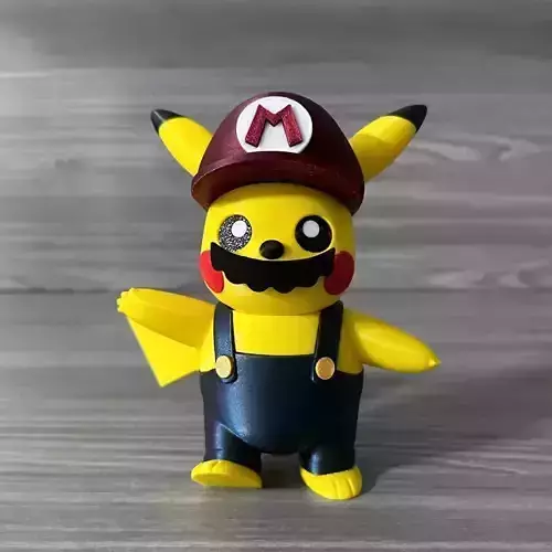 Pikachu Mario Version