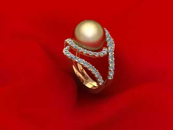 Pear Woman Wedding Ring 195