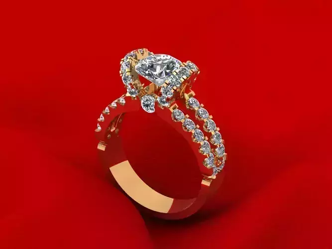 Pav Set Woman Wedding Ring 193