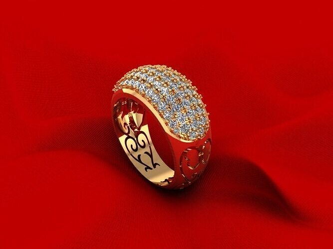 Woman Wedding Ring 182 3D print model